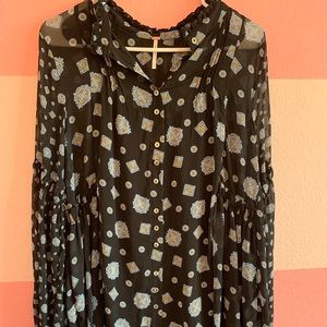 Free People Boho Chic Blouse